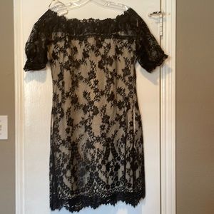 Black lace dress by Twin Set